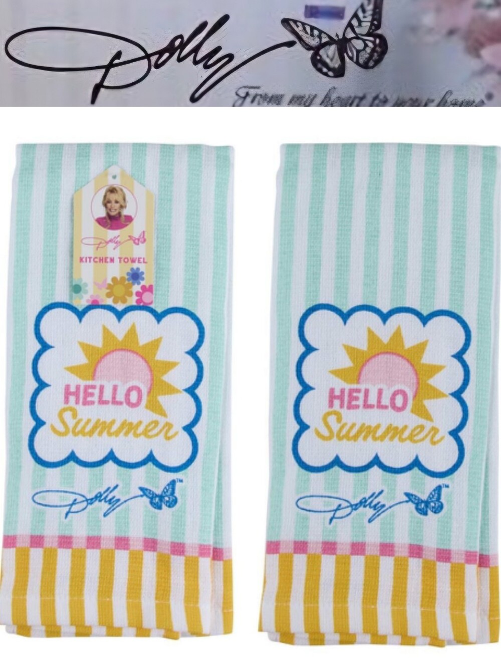 Dolly Parton, "Hello Summer," Kitchen Towel